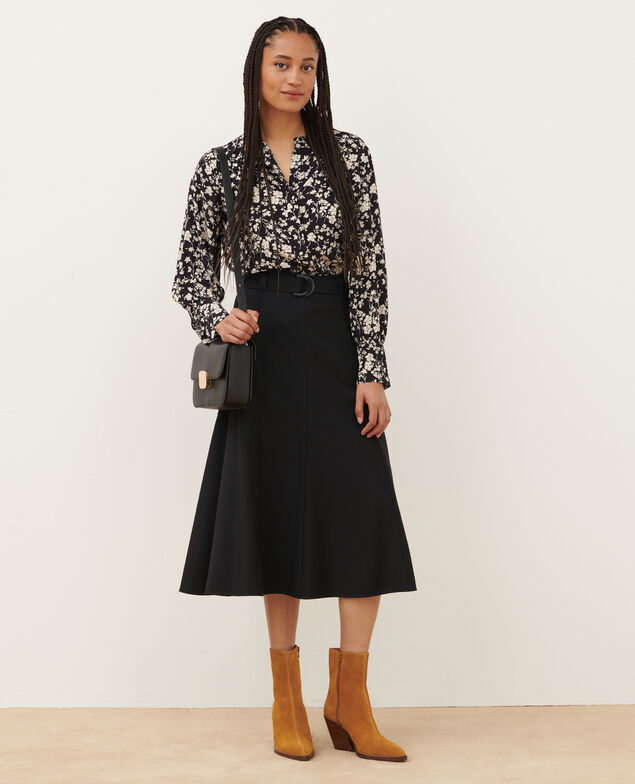 Silky printed blouse