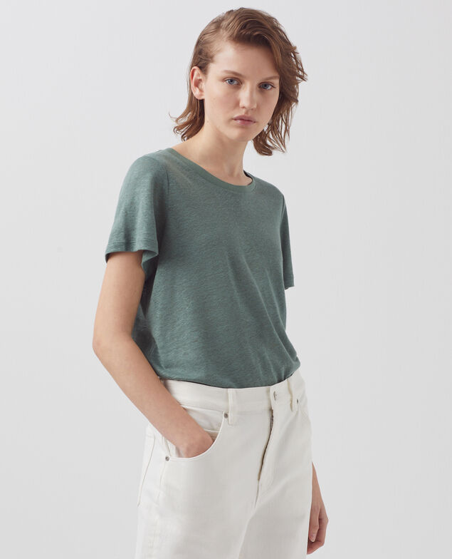 AMANDINE - linen round neck t-shirt