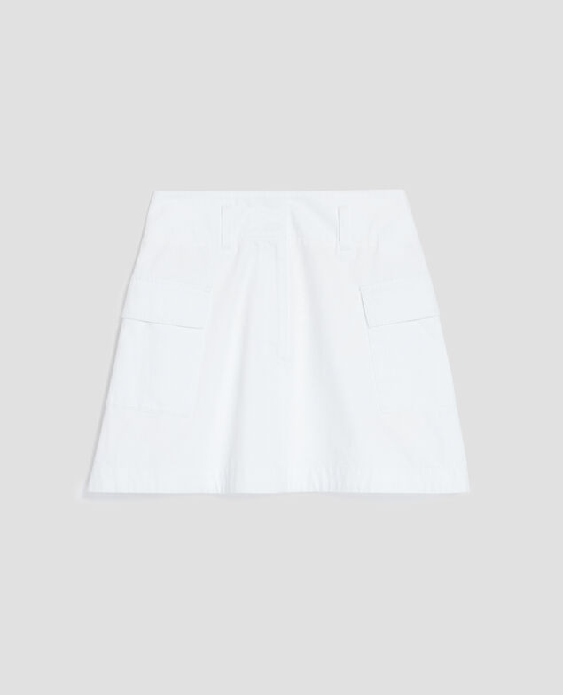 Cargo mini skirt H001 brillant white