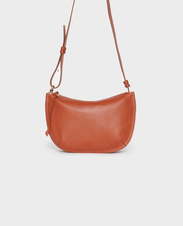 Small leather bag 31 beige