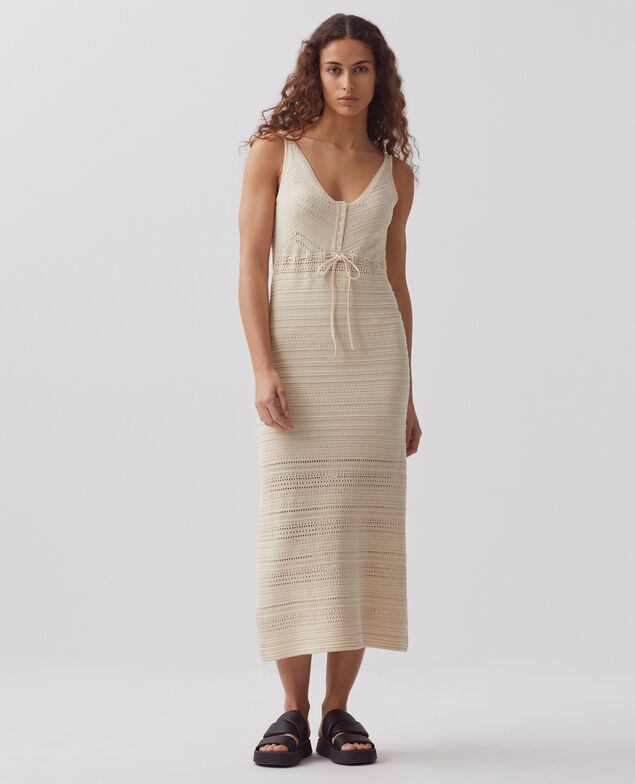 Cotton crochet dress H304 albore