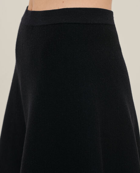 Wool mini skirt 8891 09 black 2wsk118w21