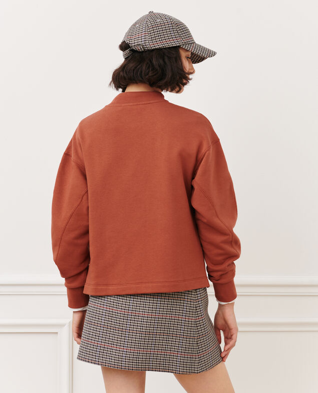Cotton sweatshirt 8808 18 wine