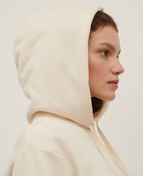 Hooded sweatshirt 0107 off white 3sh0111c75