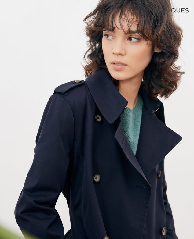 Iconic fit Trench coat Navy