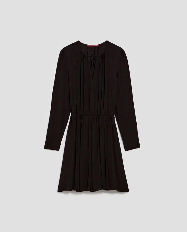 Floaty mini dress H091 black beauty