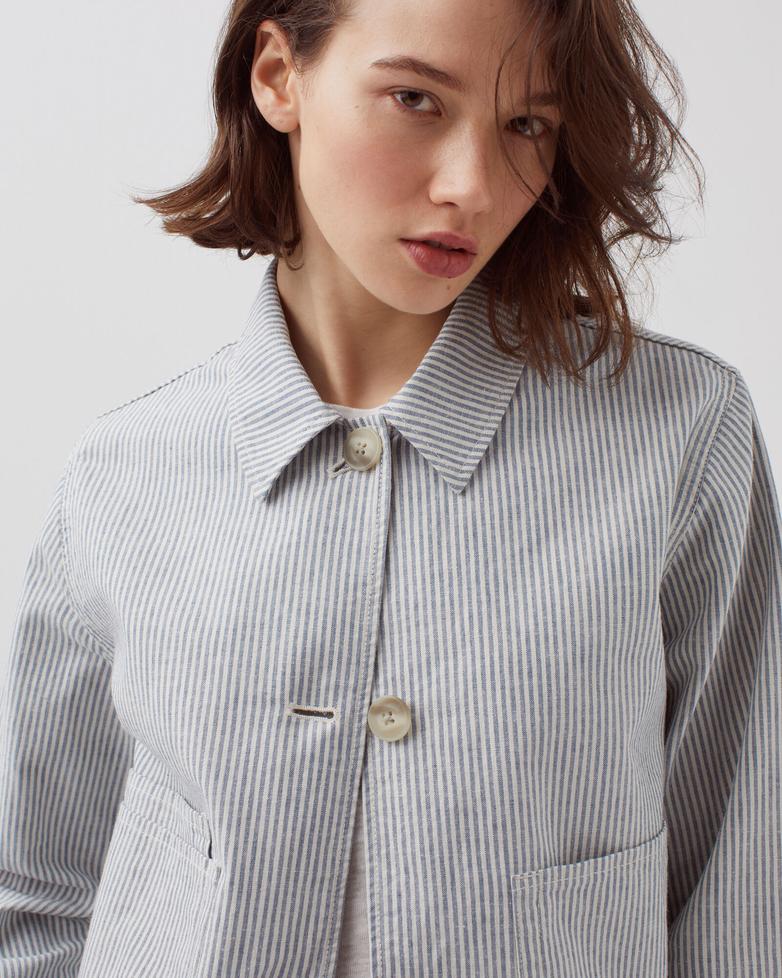 Workwear jacket blue mini st - Comptoir des Cotonniers
