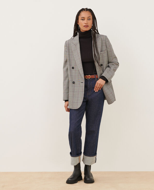 Oversize woollen jacket