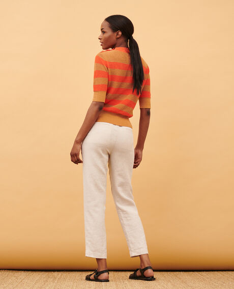 MARGUERITE - Cigarette trousers 30 natural 2spa230f03
