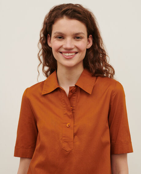 Cotton polo dress 29 orange 2sdr611c01
