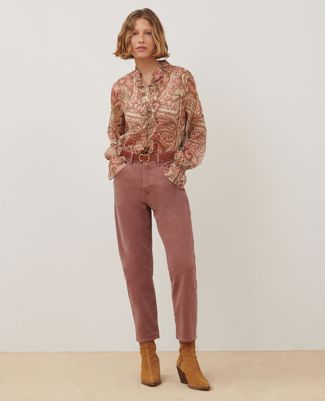 Long-sleeve blouse