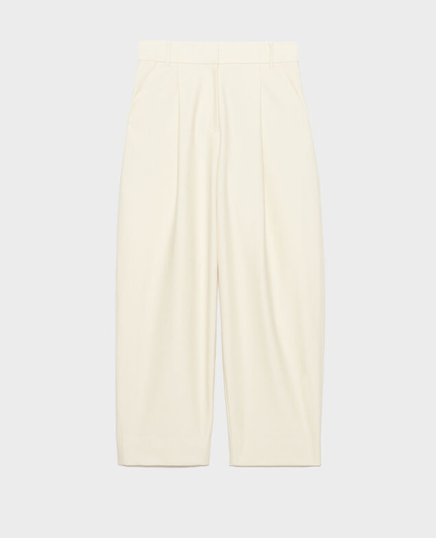 PEGGY - Jersey twill carrot trousers