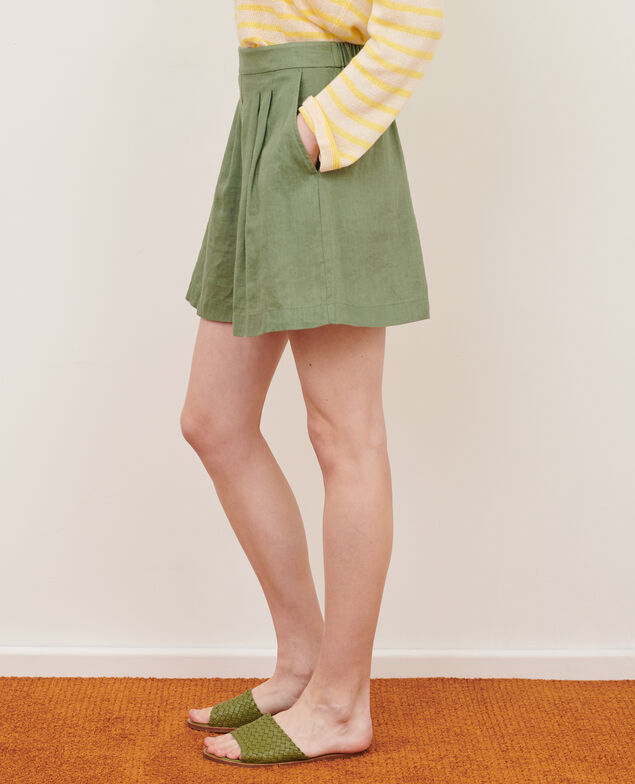 Linen shorts 52 green