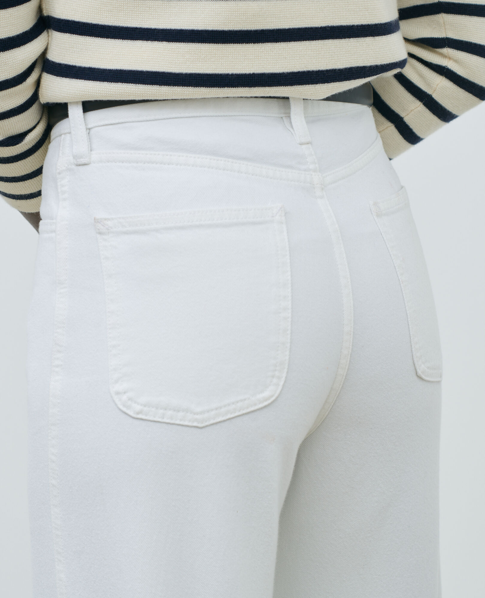 REGULAR - High-waist white jeans Optical white Napur