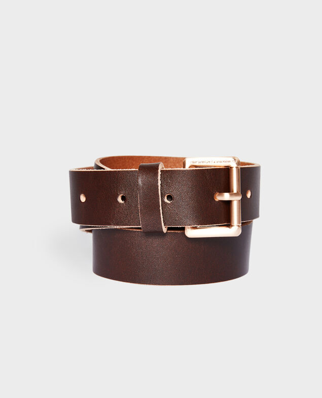 Leather belt Cappuccino