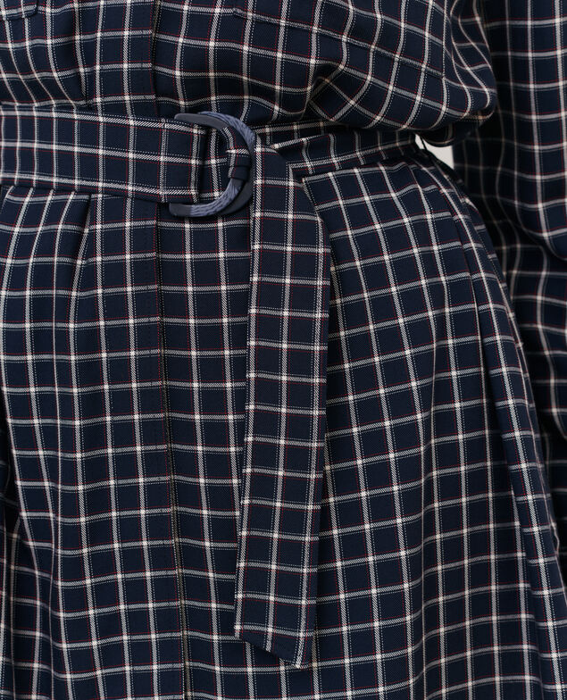 Check shirt dress 8869 69 navy check