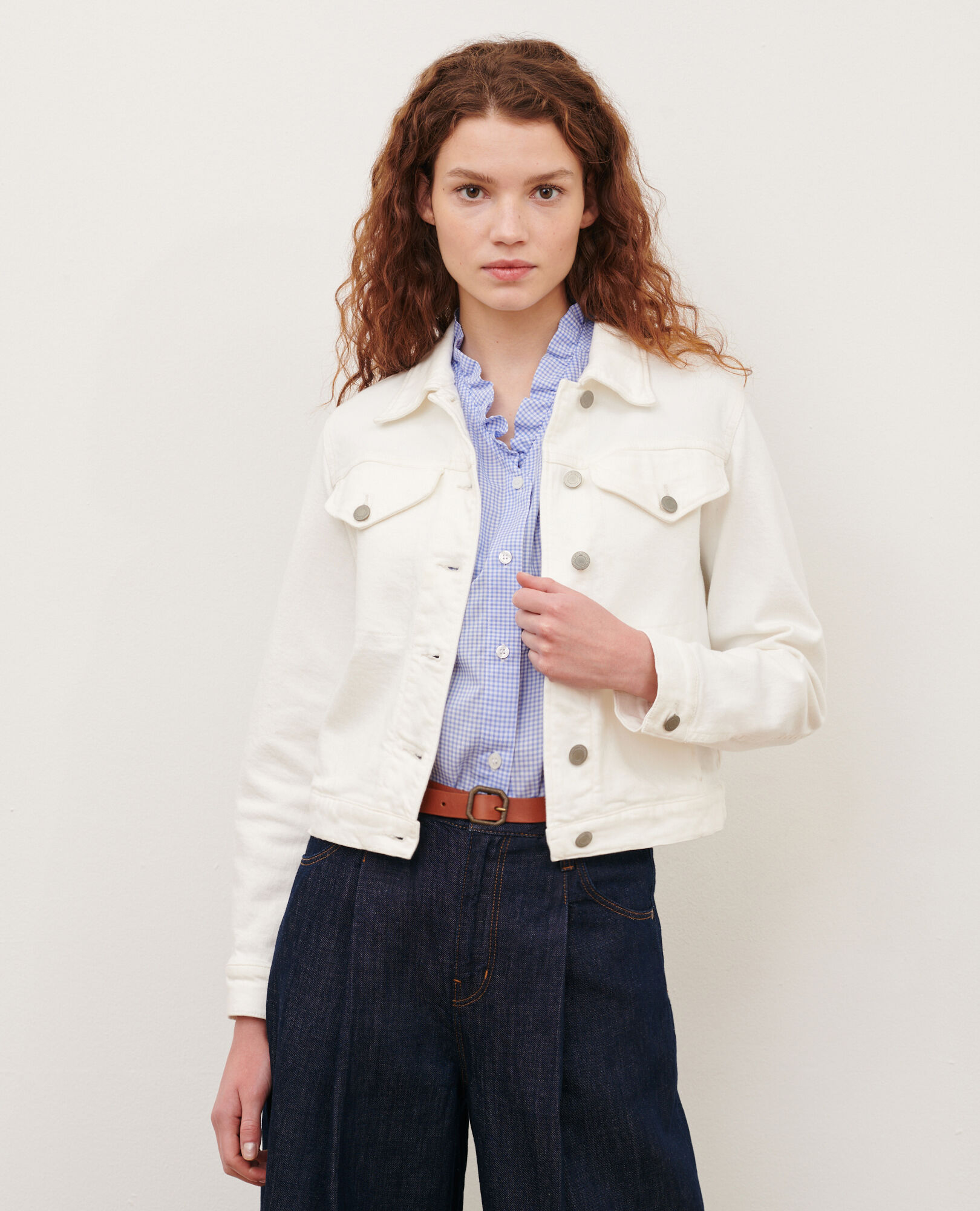 Small denim jacket best sale ladies