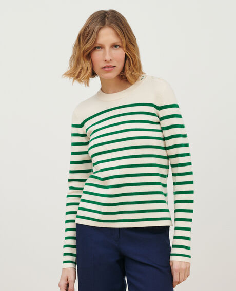 MADDY - Striped merino wool jumper