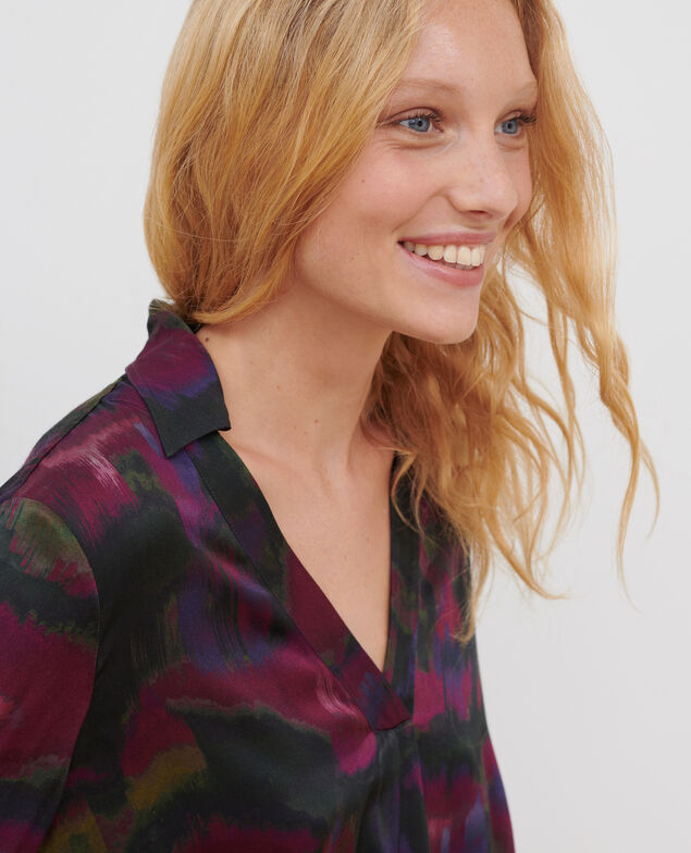 Silky printed blouse