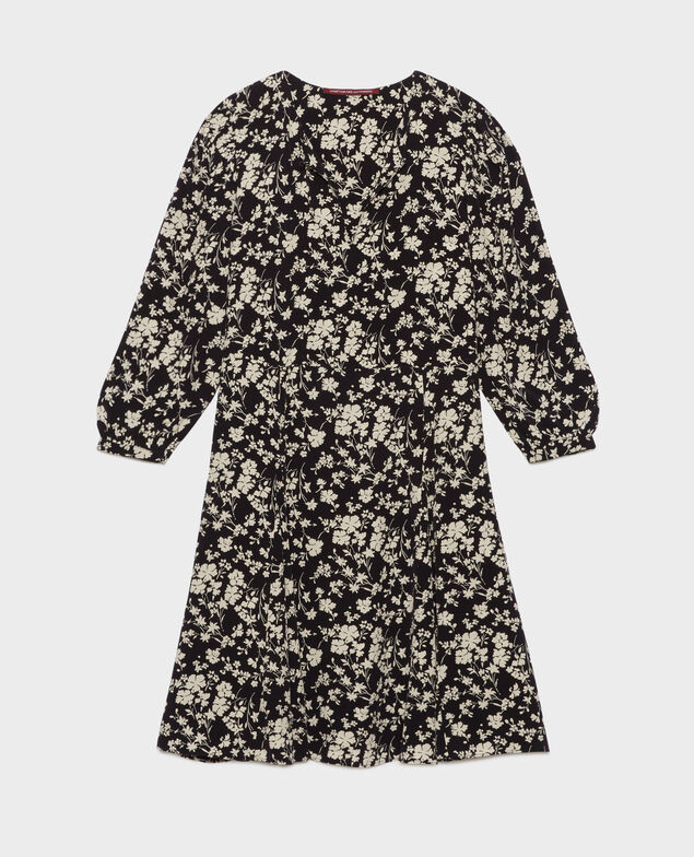 Silky printed dress