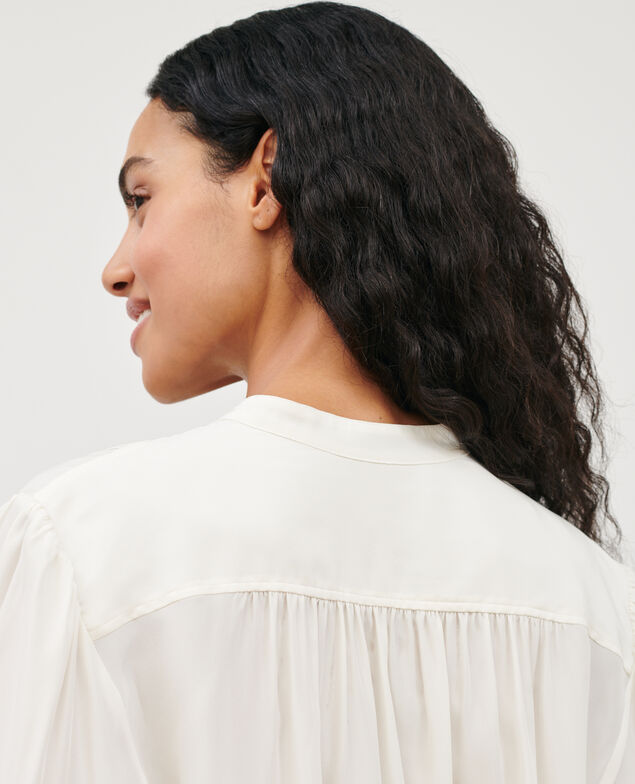 Silk shirt 4224 gardenia