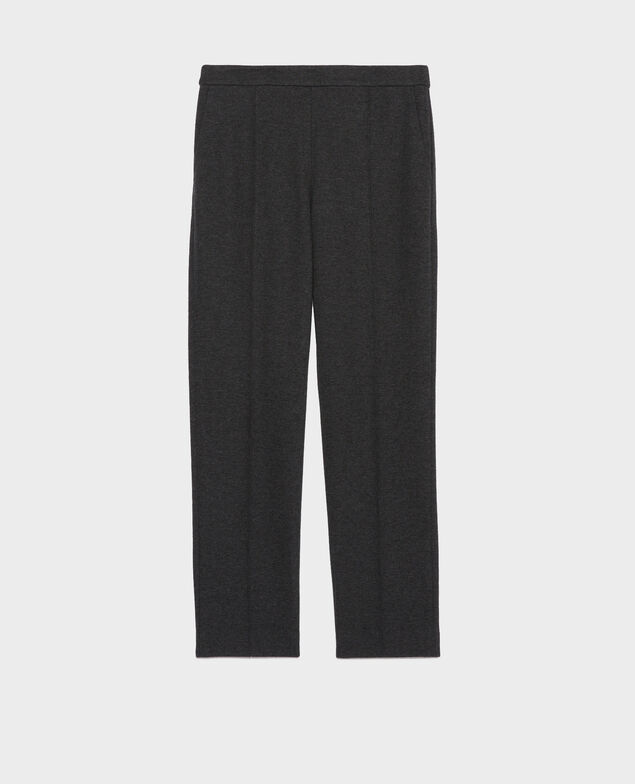 Cigarette trousers Dark grey chine Pevy