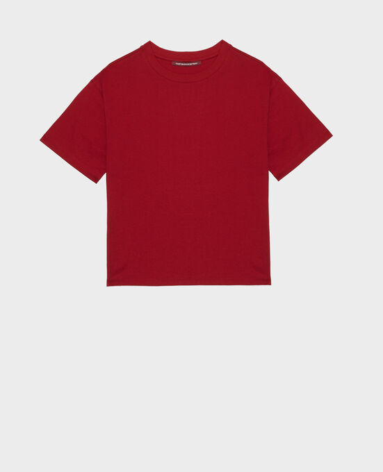  Oversize cotton t-shirt ROYALE RED
