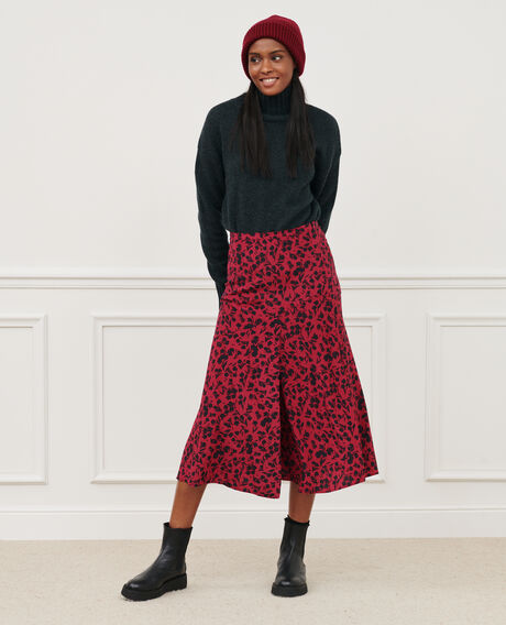 Printed maxi skirt 8807 17 red 2wsk285v10