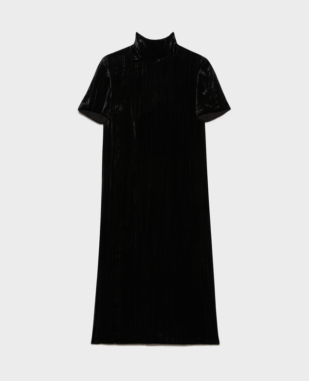 Velour midi dress 4216 black_beauty