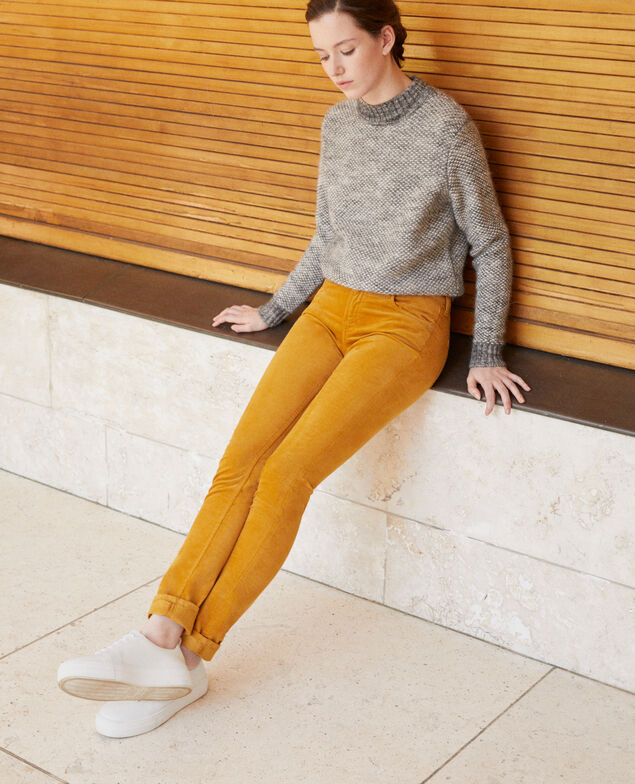 Turtleneck jumper Silver gray/trush