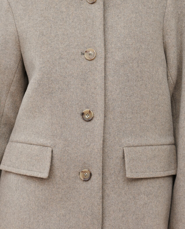 Wool blend short coat