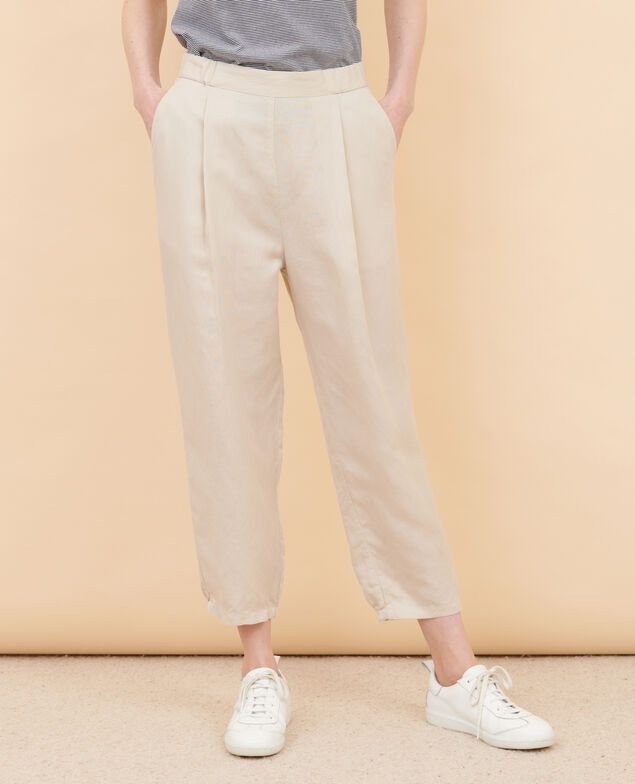 JOSÉPHINE - Linen blend joggers 7078 30_natural