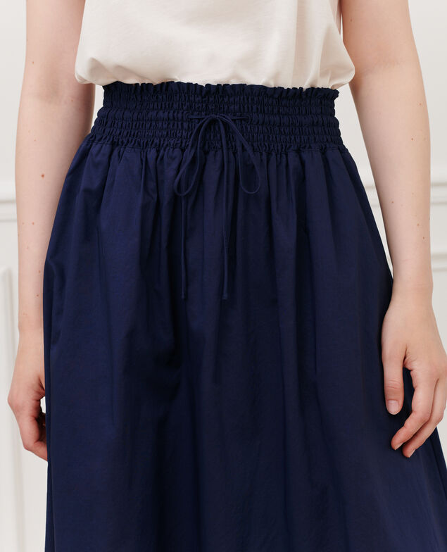 Maxi cotton skirt 68 blue 2ssk610c01