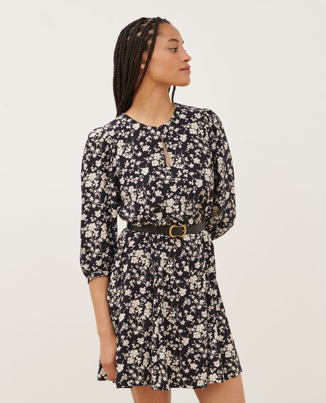 Silky printed dress