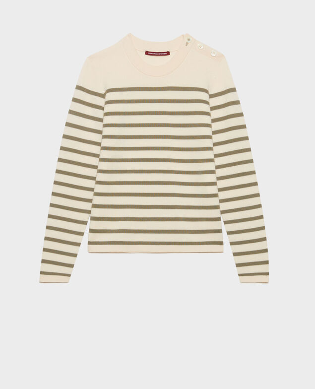 MADDY - Striped merino wool jumper