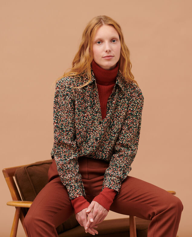 SIBYLLE - Silk shirt 8859 24 orange print