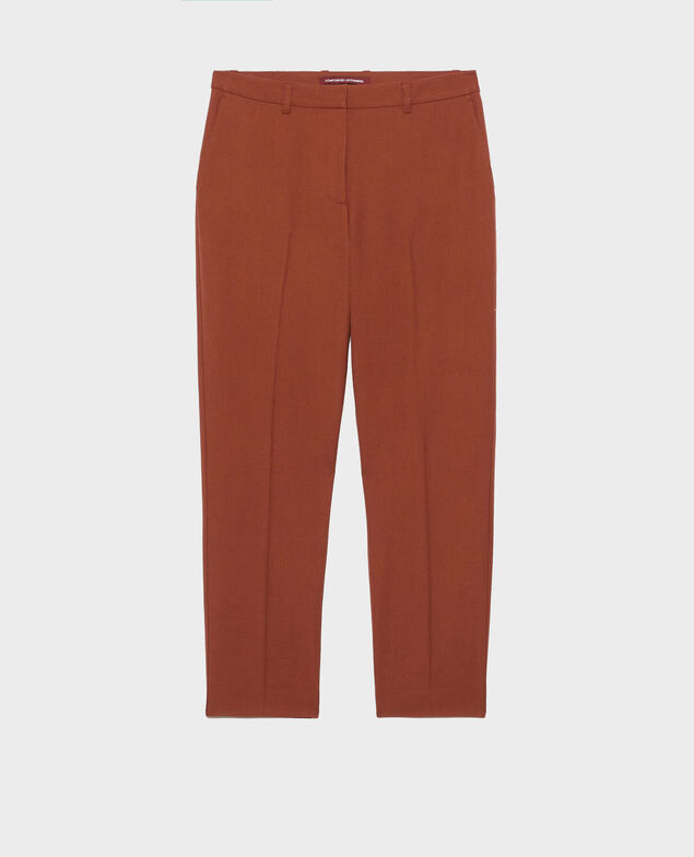 MARGUERITE - Cigarette trousers 8808 18 wine 2wpa021w04