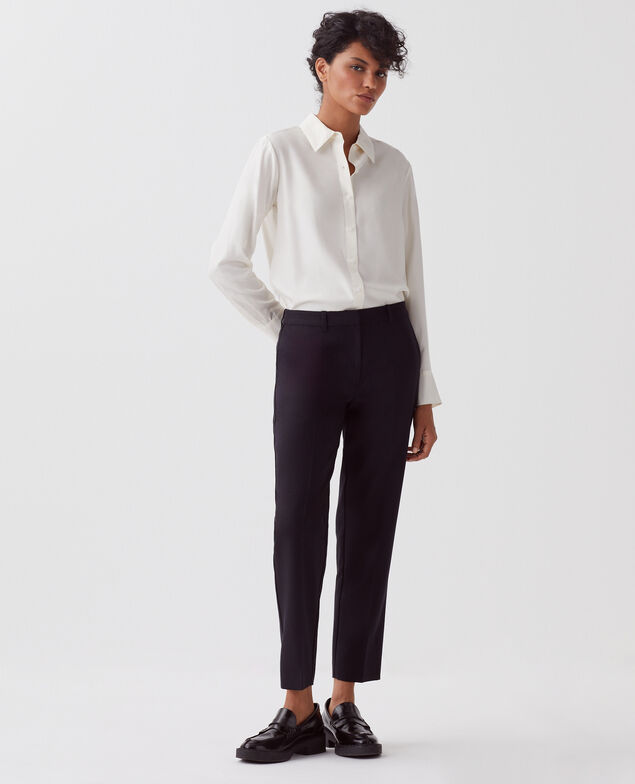 MARGUERITE - Cigarette trousers 4216 black_beauty 2wpa021w04