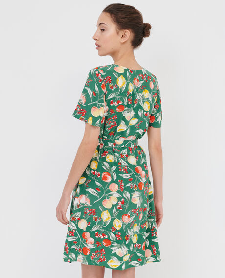 LAËTITIA - Floaty mini dress 103 print green 2sdr358v02