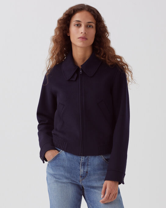Wool blend jacket 8841 69 NAVY