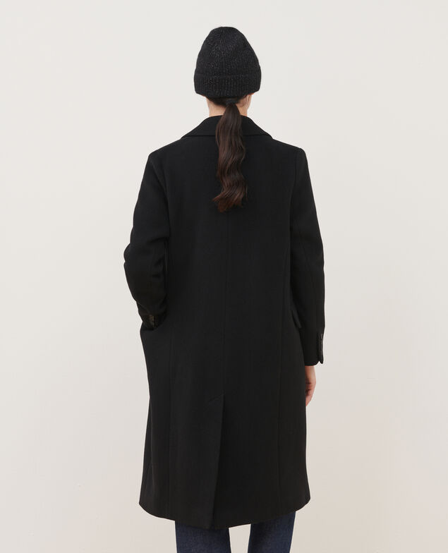 Long wool blend coat