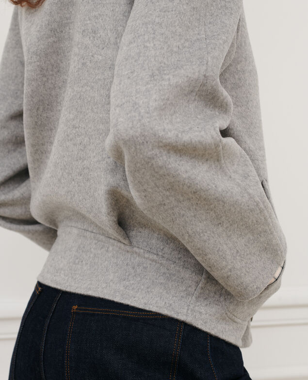 Double-sided wool and cashmere jacket 8848 03 gray