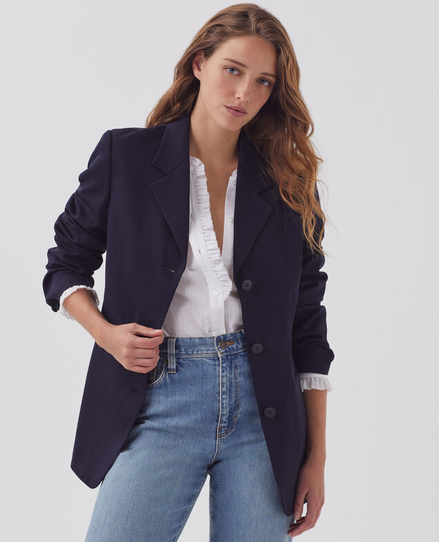 Wool blazer H695 night sky