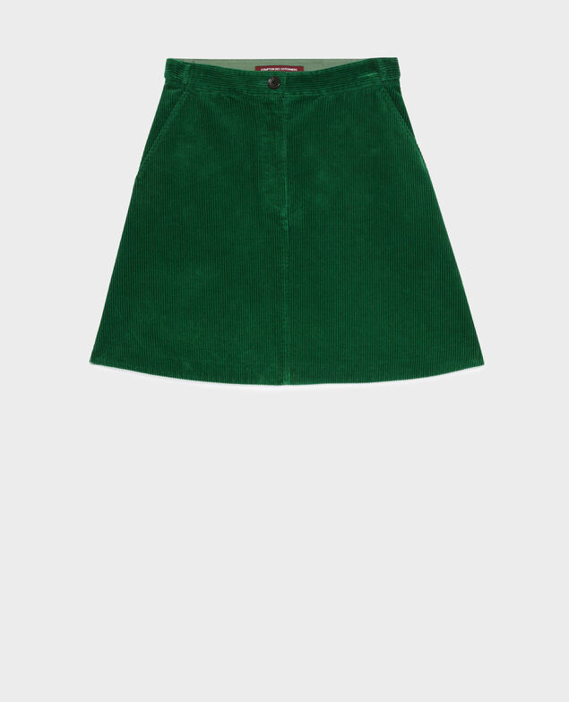 Corduroy mini skirt