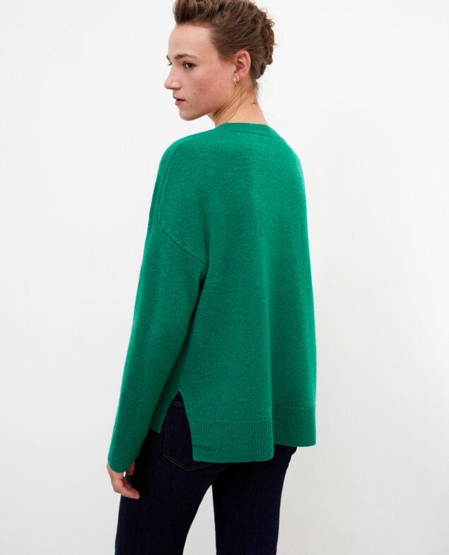 Cashmere jumper Ultra green