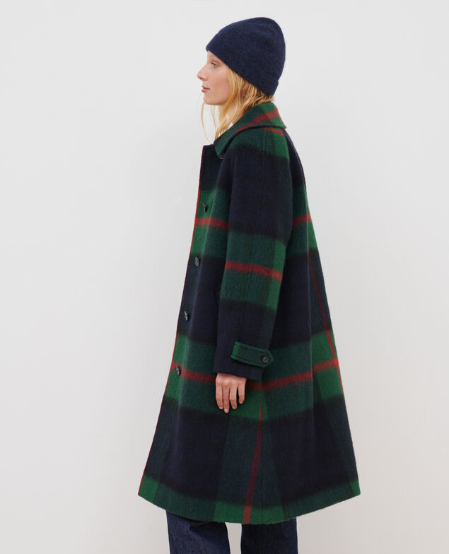 Long wool blend coat