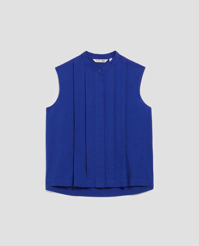 Sleeveless blouse H660 sodalite blue