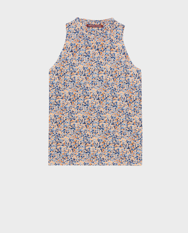 Printed top 116 print blue