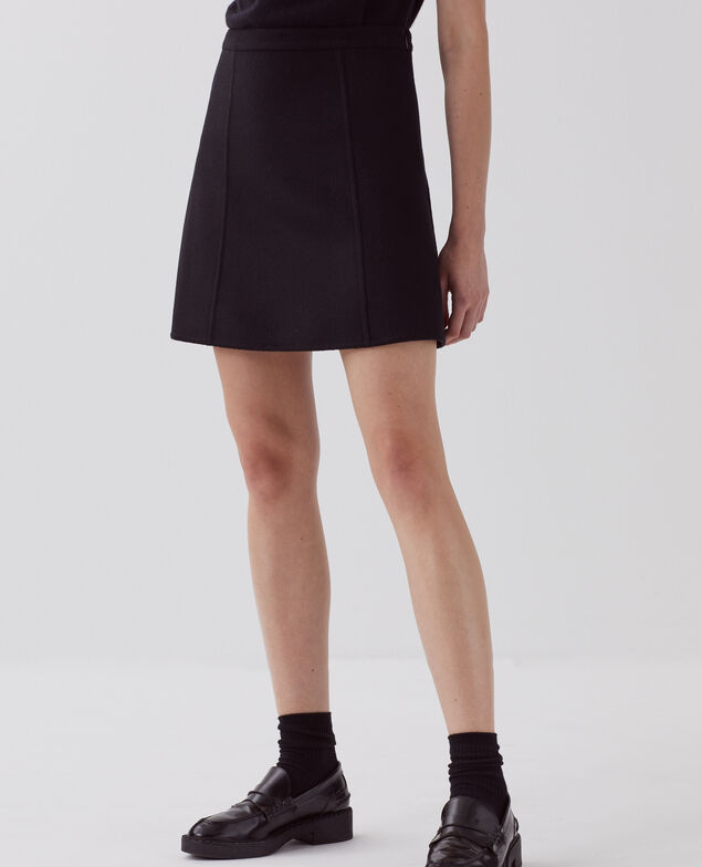 Double-sided mini skirt H091 black beauty