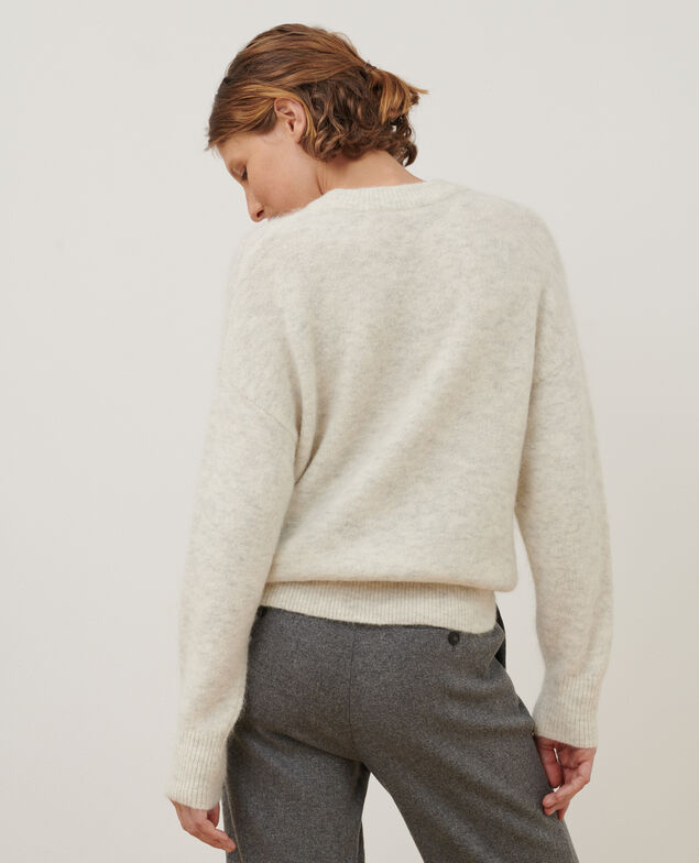 Alpaca blend round neck jumper